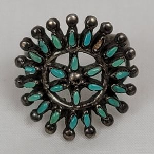 Vintage Tourquose Silver Ring Indian Jewelry
